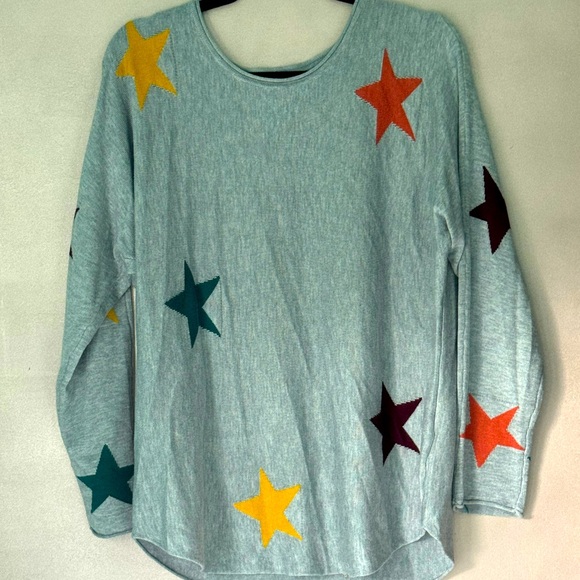 Rachel Roy Super Soft Lightweight Star Knit Sweater - Picture 3 of 6